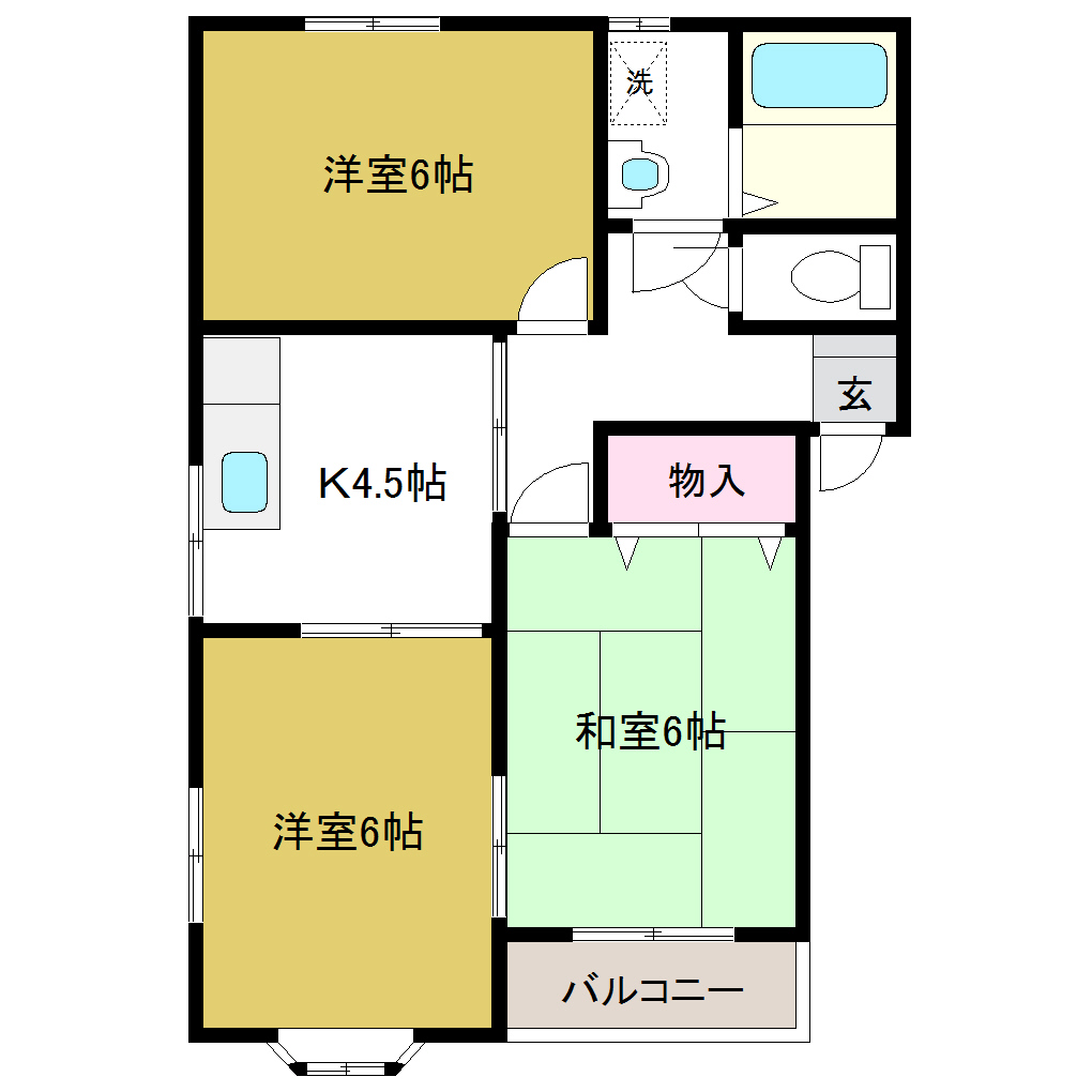 コンフォードIIの間取り