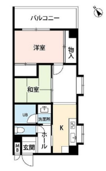 横浜市保土ケ谷区峰岡町のマンションの間取り