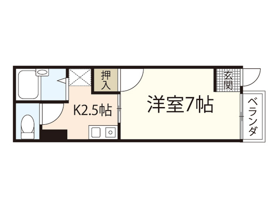 安芸郡海田町曙町のマンションの間取り