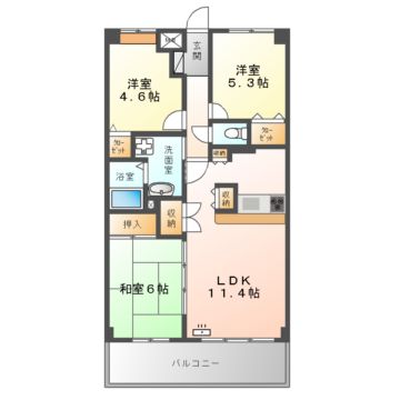 国森すまいる住宅の間取り