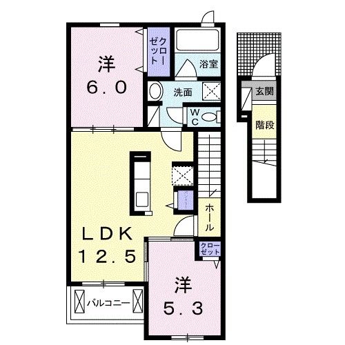 エクセレント　ニコＣの間取り