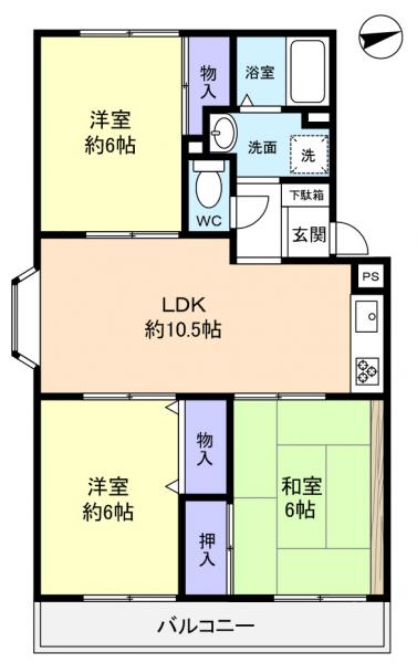 サンパール八千代の間取り