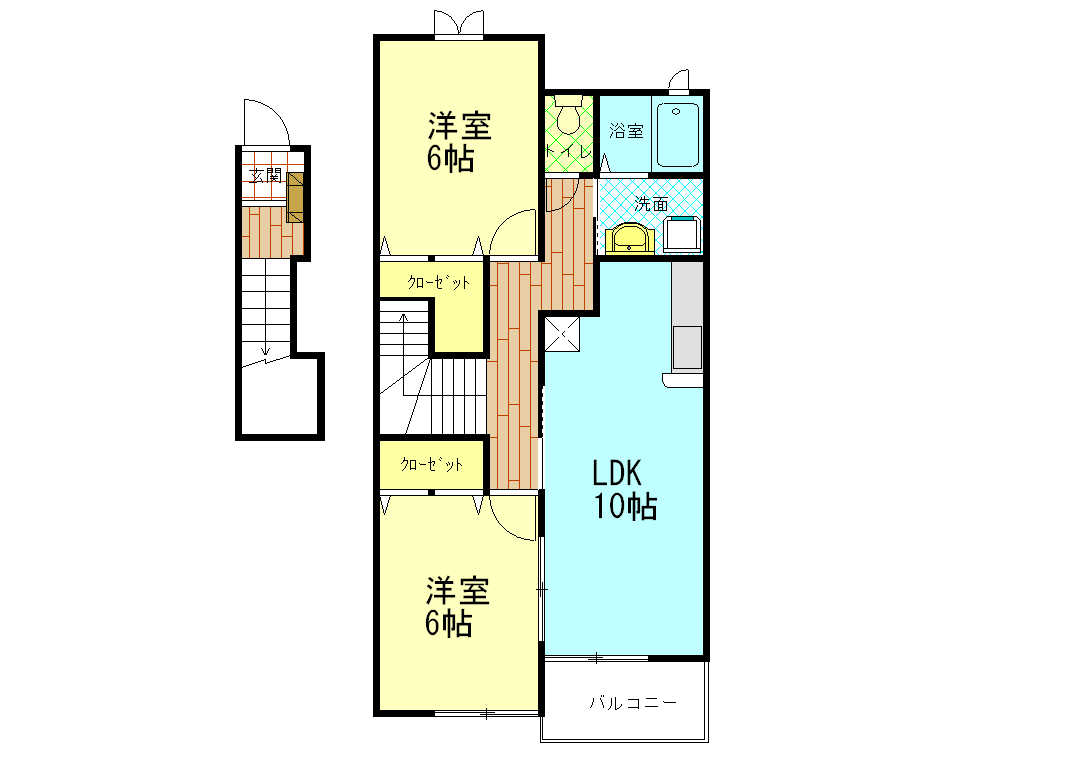 ボヌール　A棟の間取り