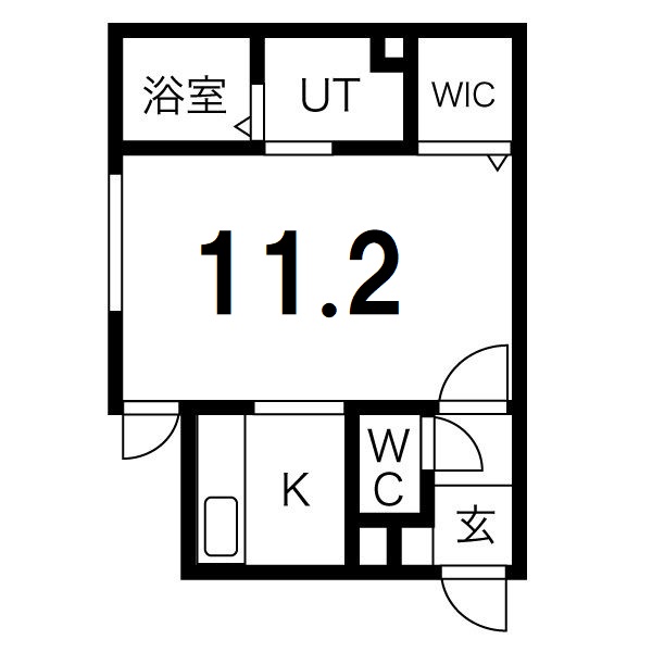 札幌市中央区南六条西のマンションの間取り