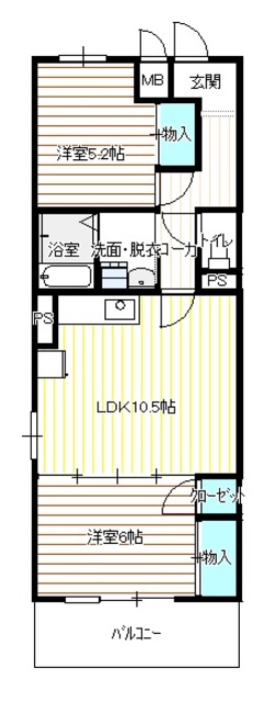 【ソレアードIIの間取り】