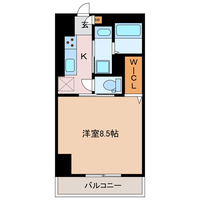 津市西古河町のマンションの間取り