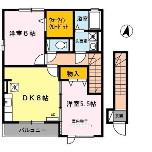 【D-room秋月　C棟の間取り】