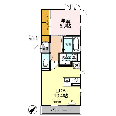 レヴァージュの間取り