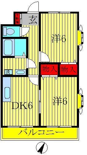 柏市増尾のマンションの間取り