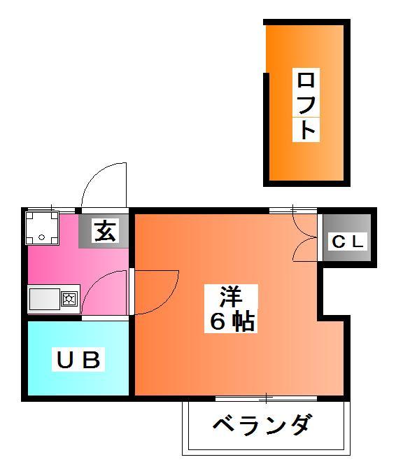 戸田市笹目のアパートの間取り