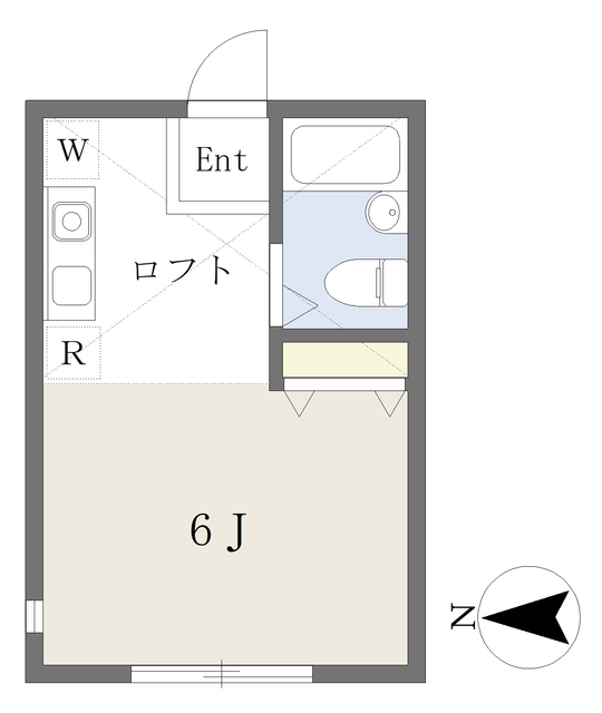 横浜市鶴見区岸谷のアパートの間取り