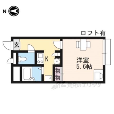 レオパレス南小路の間取り