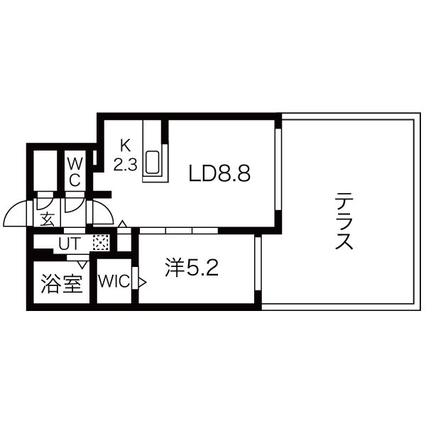 レジーナN22の間取り