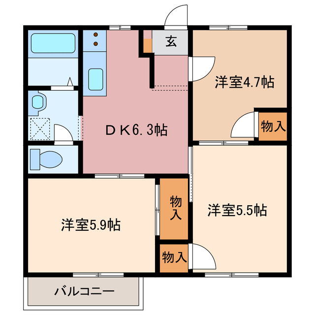 青空パレスの間取り