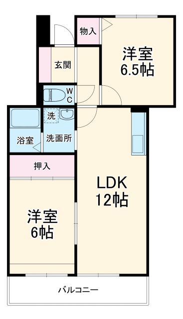 メルベーユＭの間取り