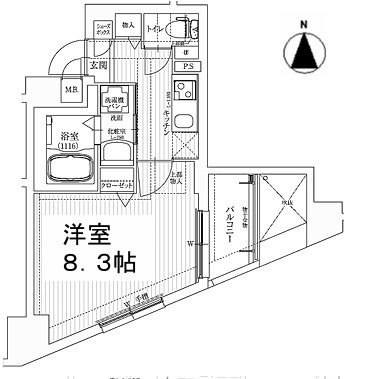 ベラジオ京都烏丸十条の間取り