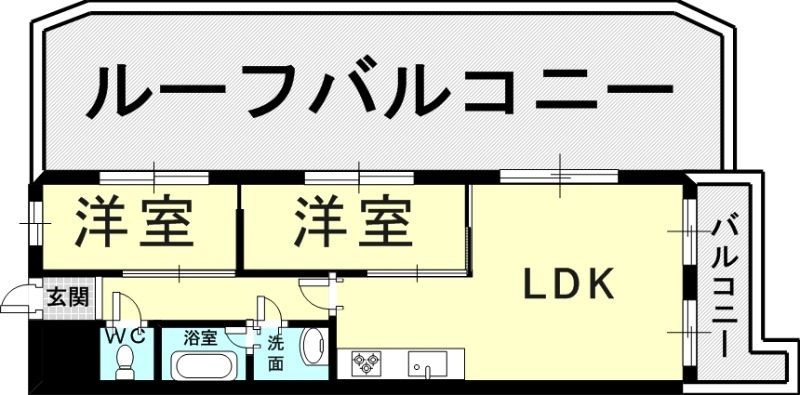 ライオンズマンション神戸明泉寺の間取り