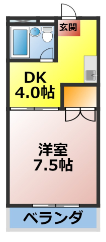 知立市逢妻町のマンションの間取り