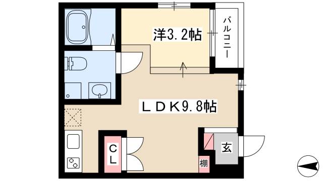 Solid名駅南の間取り