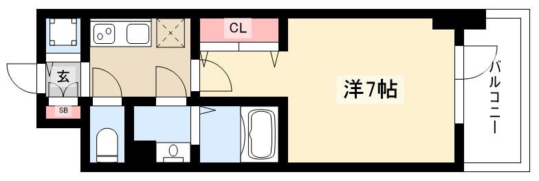 エスリード今池ルミナスの間取り