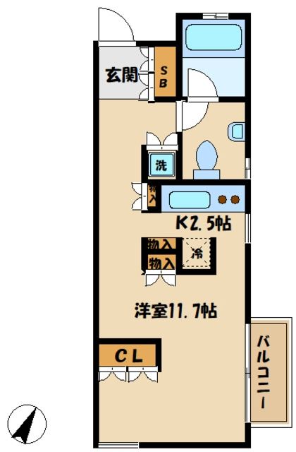 横浜市青葉区美しが丘のマンションの間取り