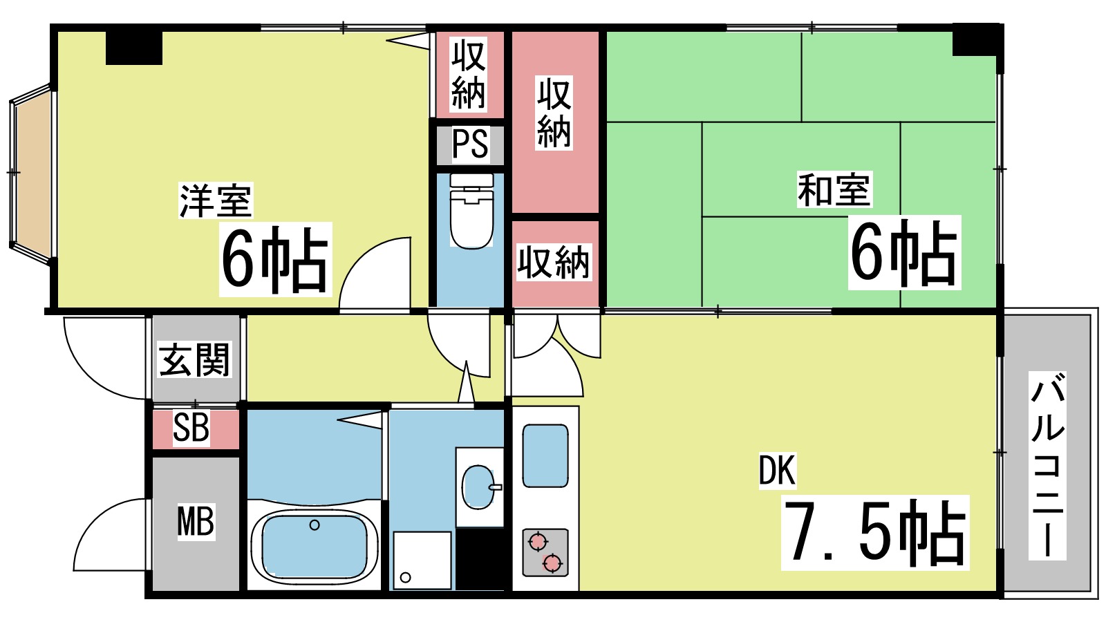 レジデンス六甲の間取り