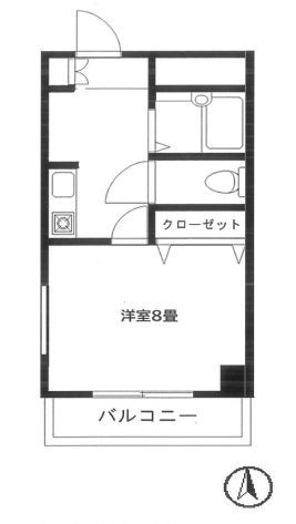 大田区北千束のマンションの間取り