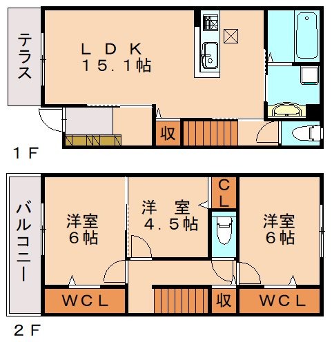 ソフィア新宮IIAの間取り