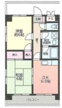 平塚市八千代町のマンションの間取り