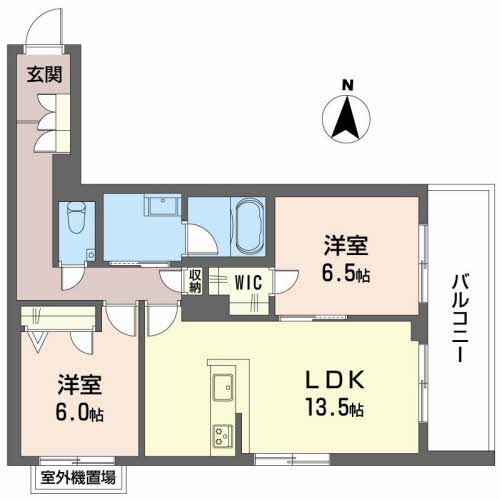 シャーメゾン潮見台の間取り