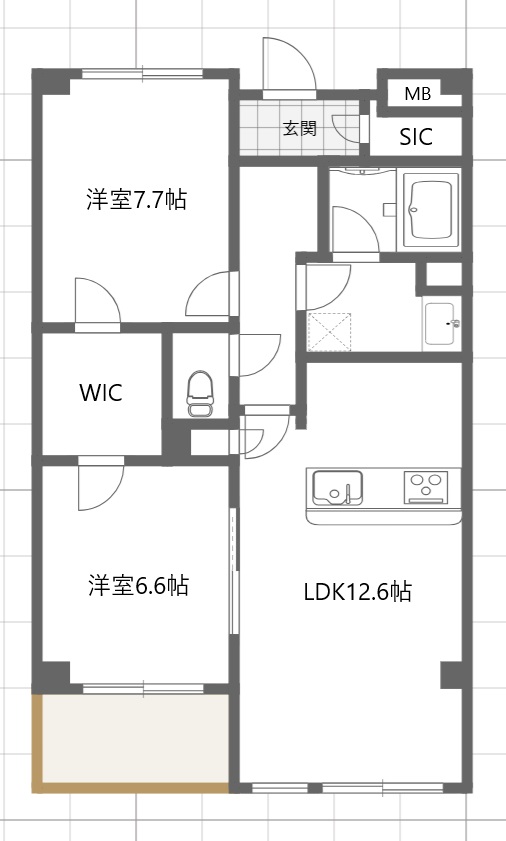 クールセリシエの間取り