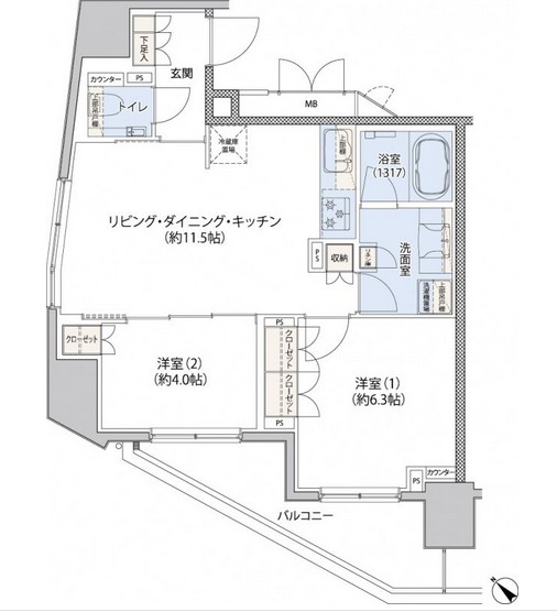 レジディア文京小石川IIの間取り