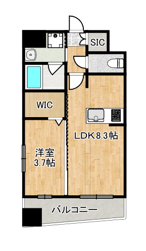 ラクレイス香椎駅前の間取り