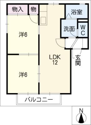 ルミエール星見ヶ丘Ｂ棟の間取り