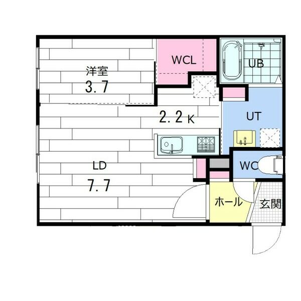 LIISA北大EASTの間取り