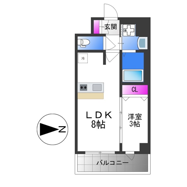 プレサンス新深江ディレットの間取り