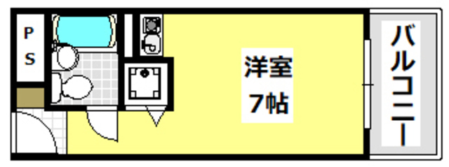 茨木市美穂ケ丘のマンションの間取り