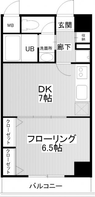 江東区枝川のマンションの間取り