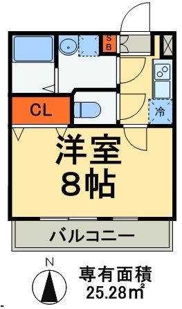 クレフラスト松戸吉井町Ｂの間取り