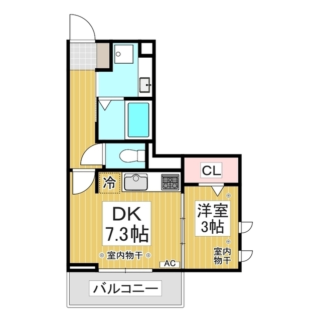 長野市中御所のアパートの間取り