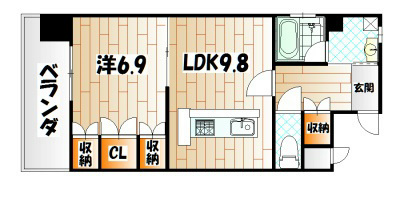 ラクーレVの間取り