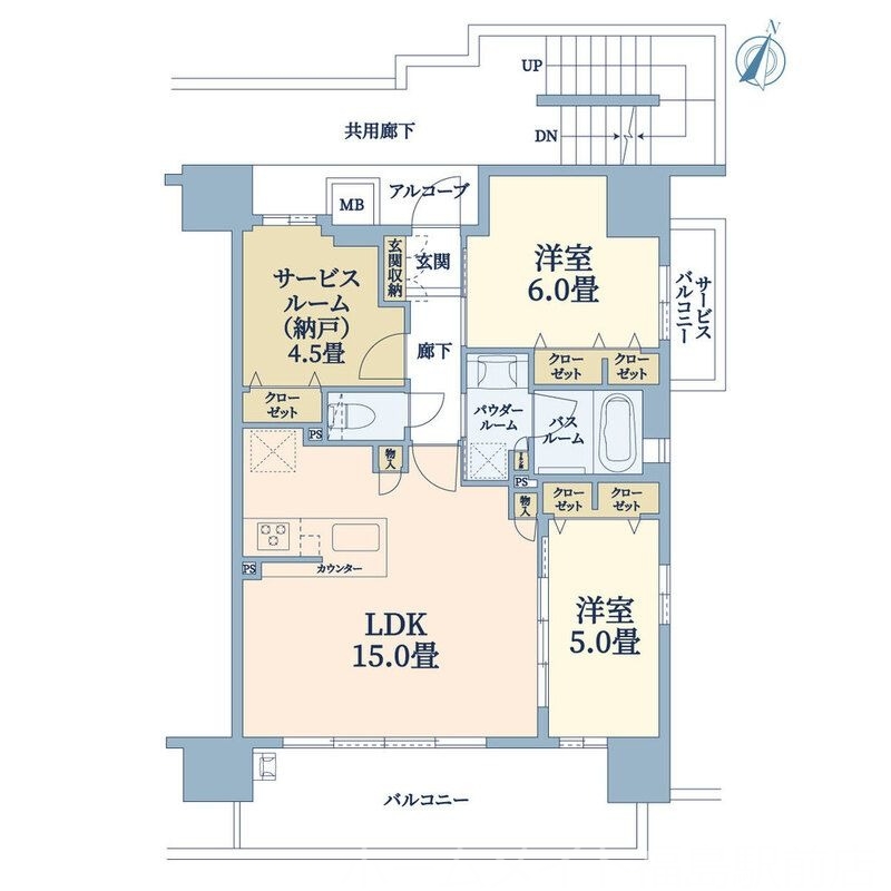 プレサンスロジェ新梅田の間取り