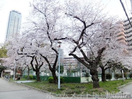 【プレサンスロジェ新梅田の公園】