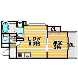 ラモーナ加島Iの間取り