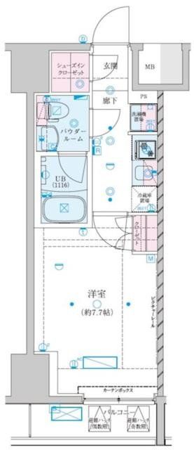 川崎市川崎区南町のマンションの間取り