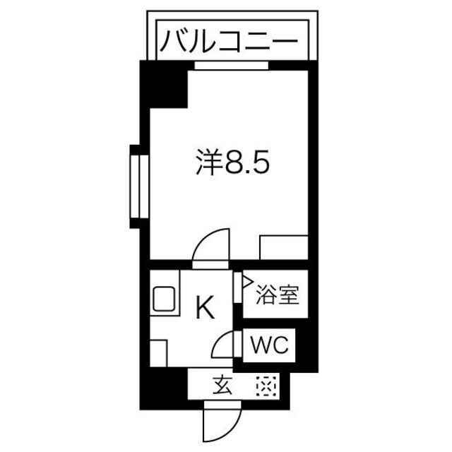 ルミナス名駅の間取り