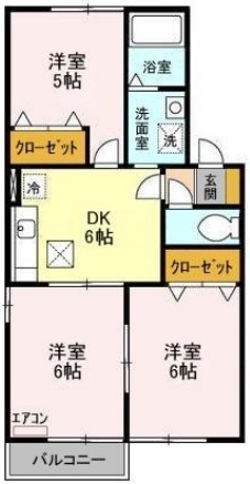 グリーンヒルズ中峠台Ｄの間取り