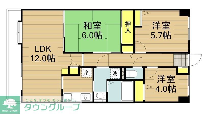 さいたま市南区沼影のマンションの間取り