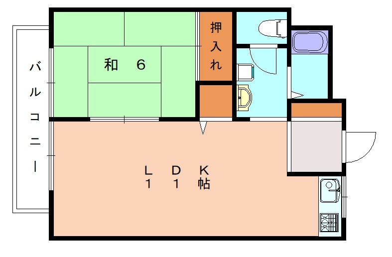 糟屋郡新宮町三代西のアパートの間取り