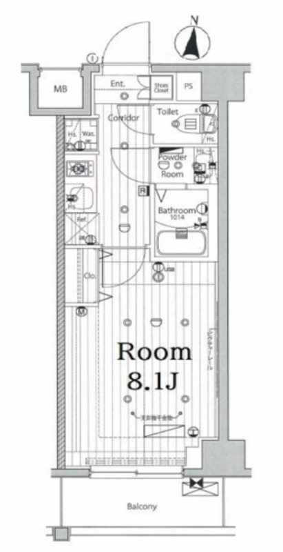 大田区池上のマンションの間取り